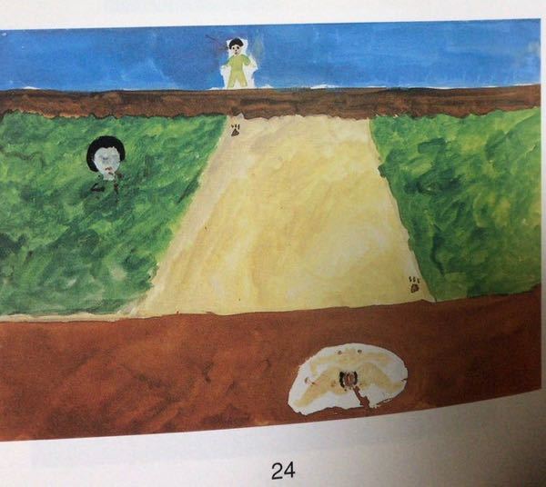 こんな絵を描く子どもが危ない こんな絵を描く子どもが危ない』という本に載っていた絵です