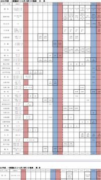 予備校エールの私立大学入試日程の赤と青は何を意味しているのか Yahoo 知恵袋