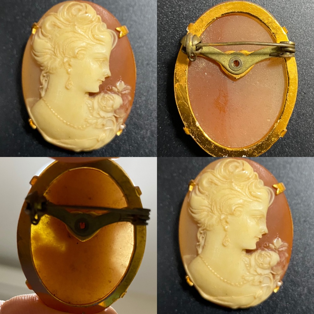 このカメオブロ－チは本物でしょうか？偽物でしょうか？祖母の持ち物で