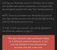 Epicアカウントと任天堂switchとの接続の件ですが Yahoo 知恵袋