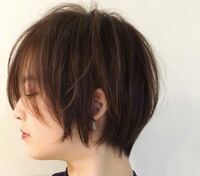 このショートヘアの髪型は前髪はセンター分けになってるんでしょうか Yahoo 知恵袋