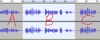 Audacityで音声を編集しています画像のように範囲選択 Yahoo 知恵袋