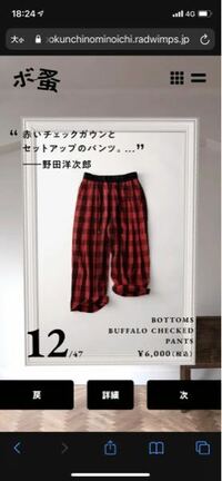 Radwimpsの野田洋次郎さんがこのパンツを着用している写 Yahoo 知恵袋