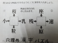 漢字パズルを家族全員野球解いているんですが家族全員降参してしまいました 二字 Yahoo 知恵袋