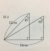 中学数学です。解説が無いため途中式が分かりません…どなたか教えてください！ 【問題】
図のように一組の三角定規を重ねたとき、重なる部分の面積を求めなさい。