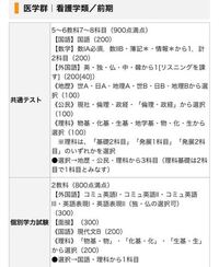 筑波大学の看護の入試科目についてですが 自分は理系を選択してるので Yahoo 知恵袋