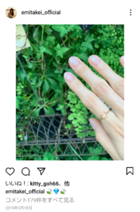 武井咲さんのインスタのこの指輪のブランドわかる方いらっしゃいますか Yahoo 知恵袋