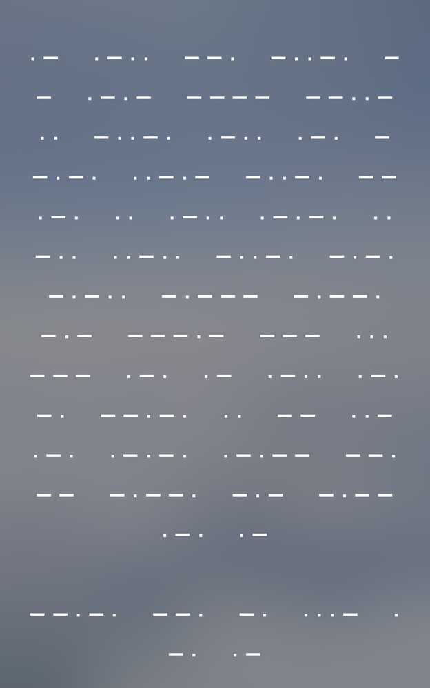これってモールス信号ですか もしそうだとしたらなんて書いてあるか教えて Yahoo 知恵袋