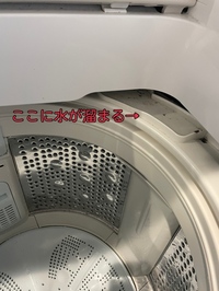 ビートウォッシュbw V80a洗濯槽上部に水が溜まる ポタポ Yahoo 知恵袋