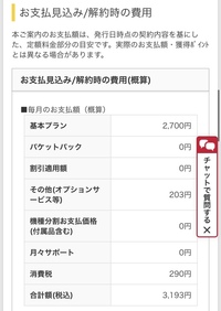 ドコモのahamoについて質問です 最終確認画面で月々の支払い料金を確 Yahoo 知恵袋