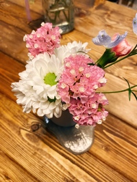 花の名前を教えてください この間買った花束の中に ピンク色の花があった Yahoo 知恵袋