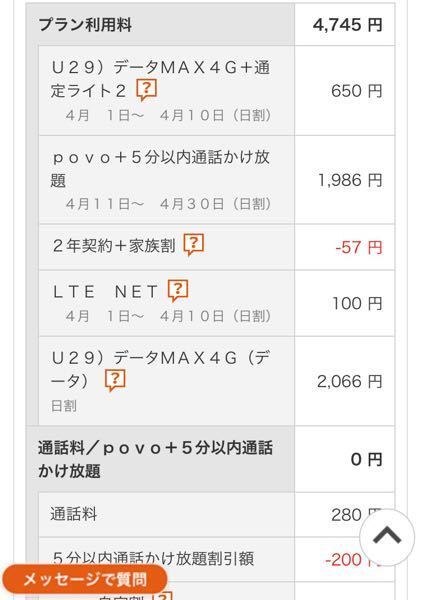 携帯料金 Povoにしたのに7000円 Povoにした Yahoo 知恵袋