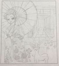 修学旅行のしおりの表紙のイラストを書く担当になりました 京都に行くのですが 京 Yahoo 知恵袋