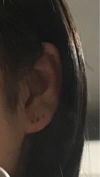 ピアスを3つ開けたいんですけど このくらいの間隔だと穴が繋がっちゃいま Yahoo 知恵袋