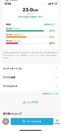 Zozomatのサイズ感は信じて良いでしょうか Reebokインスタポ Yahoo 知恵袋