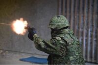 ハンドガンの構え方についてです 某snsで自衛隊があげていた画像 Yahoo 知恵袋