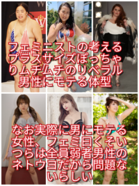 フェミ ガリガリはモテない ぽっちゃりした女性らしいプラスサイズボディ Yahoo 知恵袋