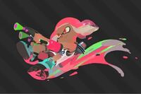 スプラトゥーンのイラストでこういう感じの武器を持っている画像 Yahoo 知恵袋