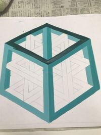 美術の等角投影図の写真なんですけど 色の 薄い色か濃い色のどちらをどこ Yahoo 知恵袋