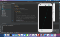 Android Studio について。

flutterでアプリを作ろうとし、実行しましたが仮想デバイスの画面が真っ黒のままです。
どうすればいいですか？？ 