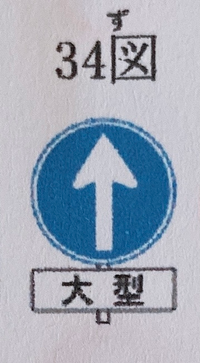 34図の標識のある交差点は 大型自動車以外の車は直進できな Yahoo 知恵袋