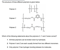 有機化学の英語の問題です 重合体が加水分解される条件などがわ Yahoo 知恵袋