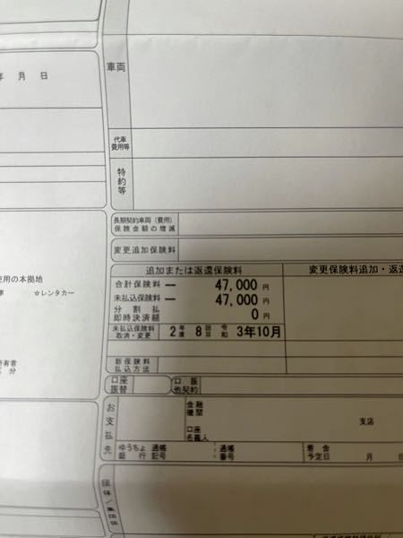 車の保険 損保ジャパン を解約したくお電話し この書類が送られてきたの Yahoo 知恵袋