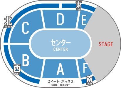 EXO - EXOCBXチケット2連番横浜アリーナ南1～8列 EXO - EXOCBXチケット2連番横浜アリーナ南1～8列 ZOZOFES - 座席