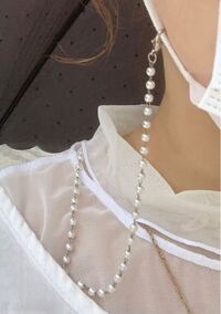 このようなパールとチェーン を組み合わせる マスクチェーンの作り方 Yahoo 知恵袋