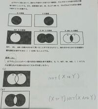 ベン図についての質問です こちらの設問aの2番はこの Xory Yahoo 知恵袋