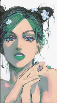 このイラストってジョジョの奇妙な冒険の6部の 空条徐倫ですよね Yahoo 知恵袋