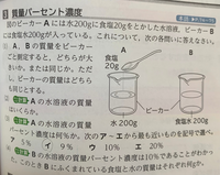 質量パーセント濃度について中学１年生理科の問題で教えてください 1 Yahoo 知恵袋