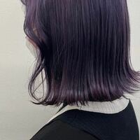 地毛の黒髪からこれくらいの紫にするには ブリーチ一回でできますか Yahoo 知恵袋