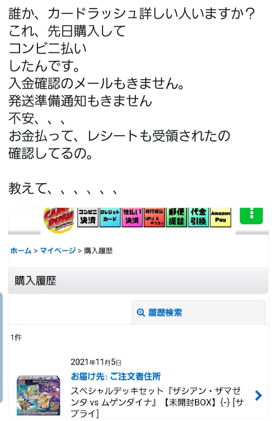 カードラッシュについて 誰か詳しい方いますか オンライン購入です Yahoo 知恵袋