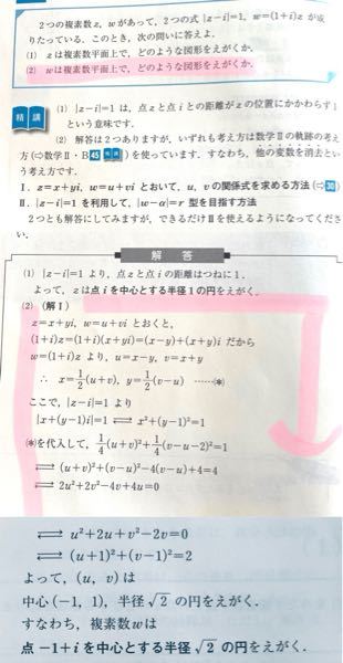 数学Ⅲ複素数平面でよく複素数zをz=x+yiとおいて解く問題があります
