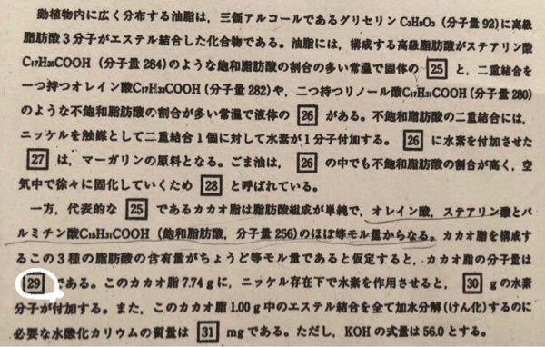 29が分かりません。教えてください。