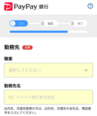 PayPay銀行を開設する時に勤務先を登録しなければいけないのですが、まだ学生のため勤務先がありません、ちなみに16歳です、PayPay銀行は開設できませんか？ 