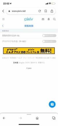 Pixivの年齢制限がみたくて見る方法がしりたいです メニューから設定とぶのわ Yahoo 知恵袋