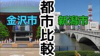 金沢市と新潟市ではどちらの方が都会ですか？ 