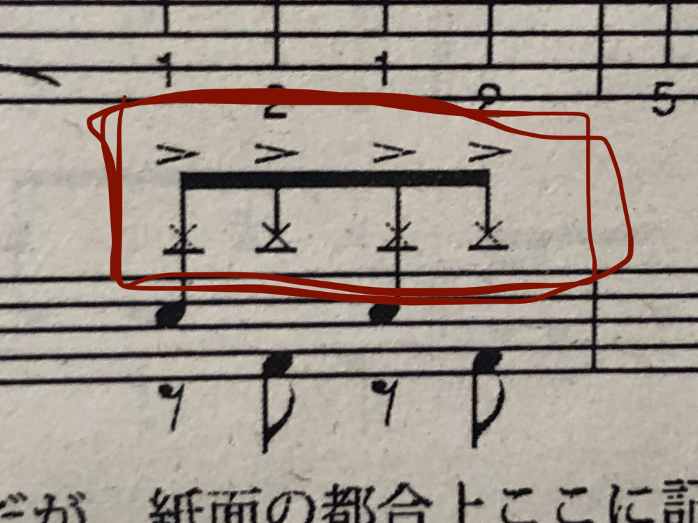 ドラムの楽譜についてです。これはなんですか？