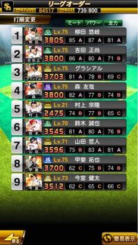 プロスピのリーグオーダーの打順でいい打順あったらお願いします Yahoo 知恵袋