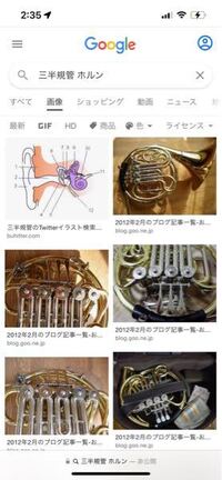 三半規管がホルンに見えます 私だけですか くだらない質 Yahoo 知恵袋