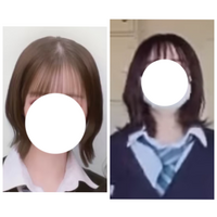 中顔面 下顔面長めの面長 小粒目 前髪軽めの女子高校生です この画像の Yahoo 知恵袋