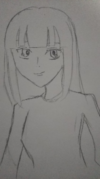 イラスト初心者です 初めて絵を描いて見ました 見た通りド下手 Yahoo 知恵袋