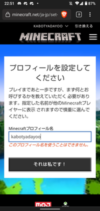 マインクラフトjava版でアカウントを作ったのですが プロフ Yahoo 知恵袋