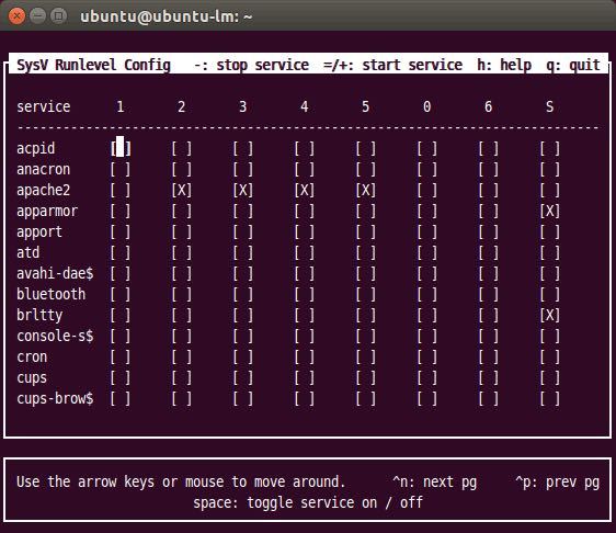 Debianubntu系ではsysv Rc Confというのがあります Yahoo 知恵袋