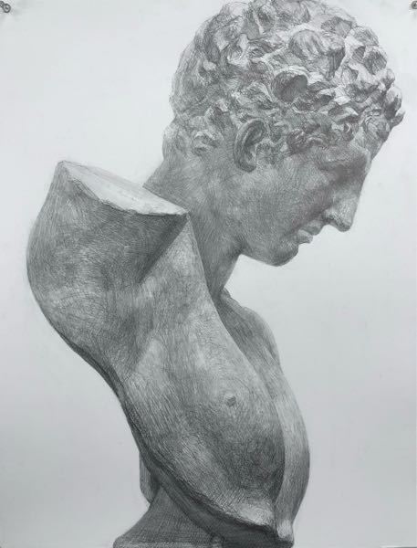 石膏デッサンの講評をお願いします。 - ヘルメス7時間芸大サ