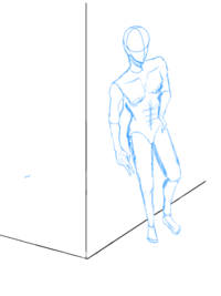 イラストの添削をおねがいしたいです まだラフで 壁に少しもた Yahoo 知恵袋