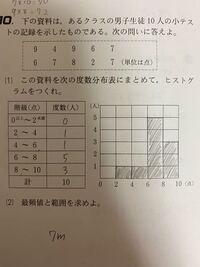 中学数学です 2 の範囲ってなんですか あと7mは合ってますか Yahoo 知恵袋