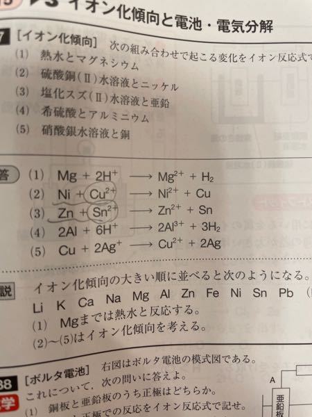 次の組み合わせで起こる変化をイオン反応式で答えよ という問題で イオン Yahoo 知恵袋